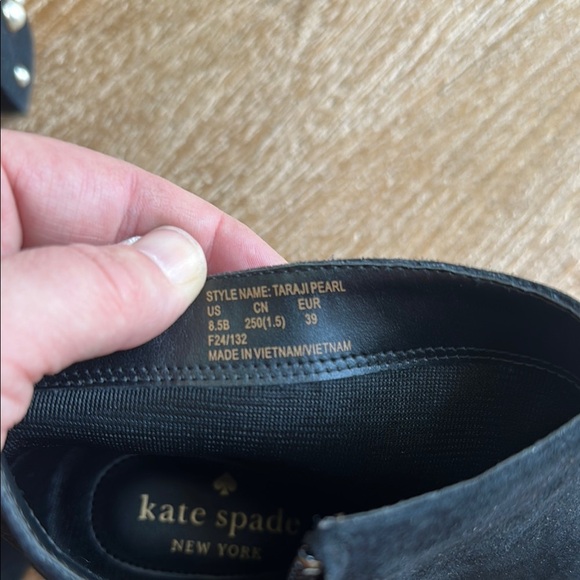 NWOT Kate Spade Taraji Faux Pearl Block Heel Bootie 8.5 - Picture 6 of 9